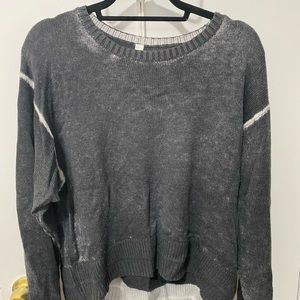Lululemon charcoal grey cashmere sweater size large
